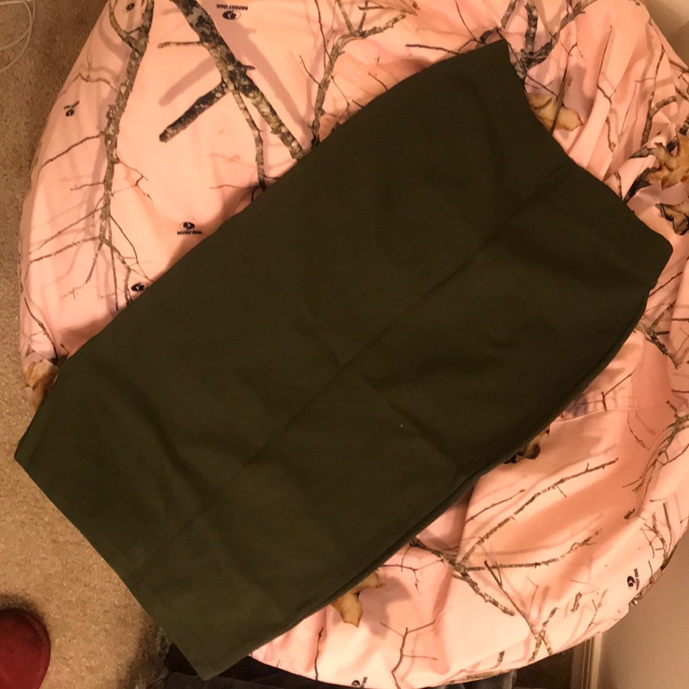 Olive Pencil Skirt
